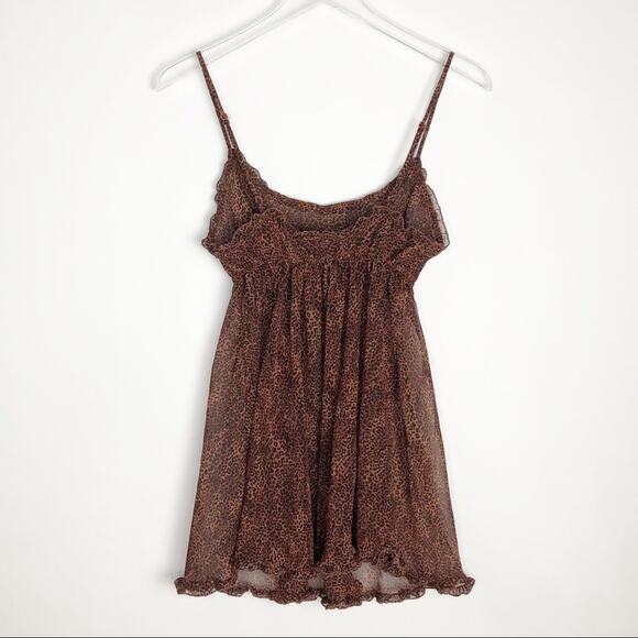 Victoria's Secret Sheer Leopard Print Chemise Medium - Picture 4 of 6